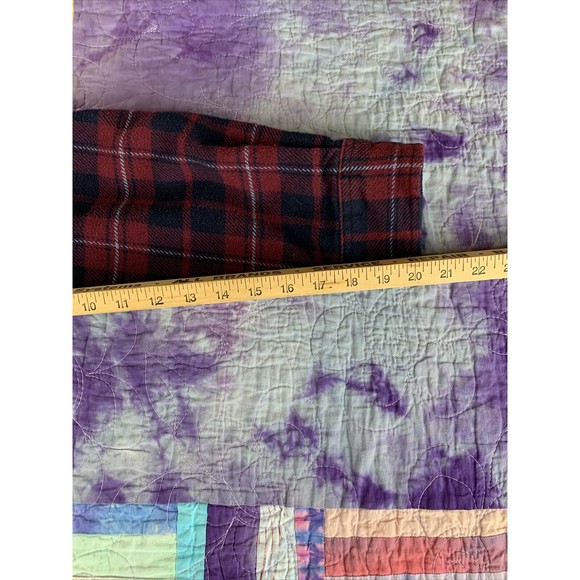 Orvis Shirt Jacket Mens L Red Black Flannel Button 100% Cotton Outdoors Casual - Picture 6 of 8